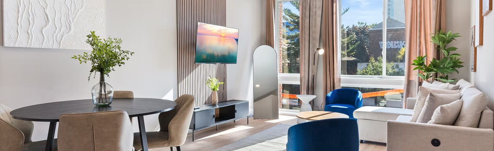 Modern furnished living space
